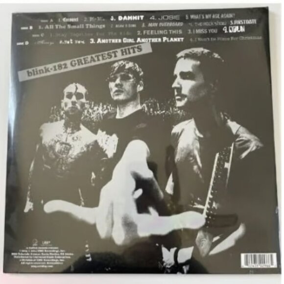 Blink 182 Greatest Hits 2-LP ~Exclusive Colored Vinyl (1 Green, 1 Aqua) ~Sealed! - Picture 2 of 2